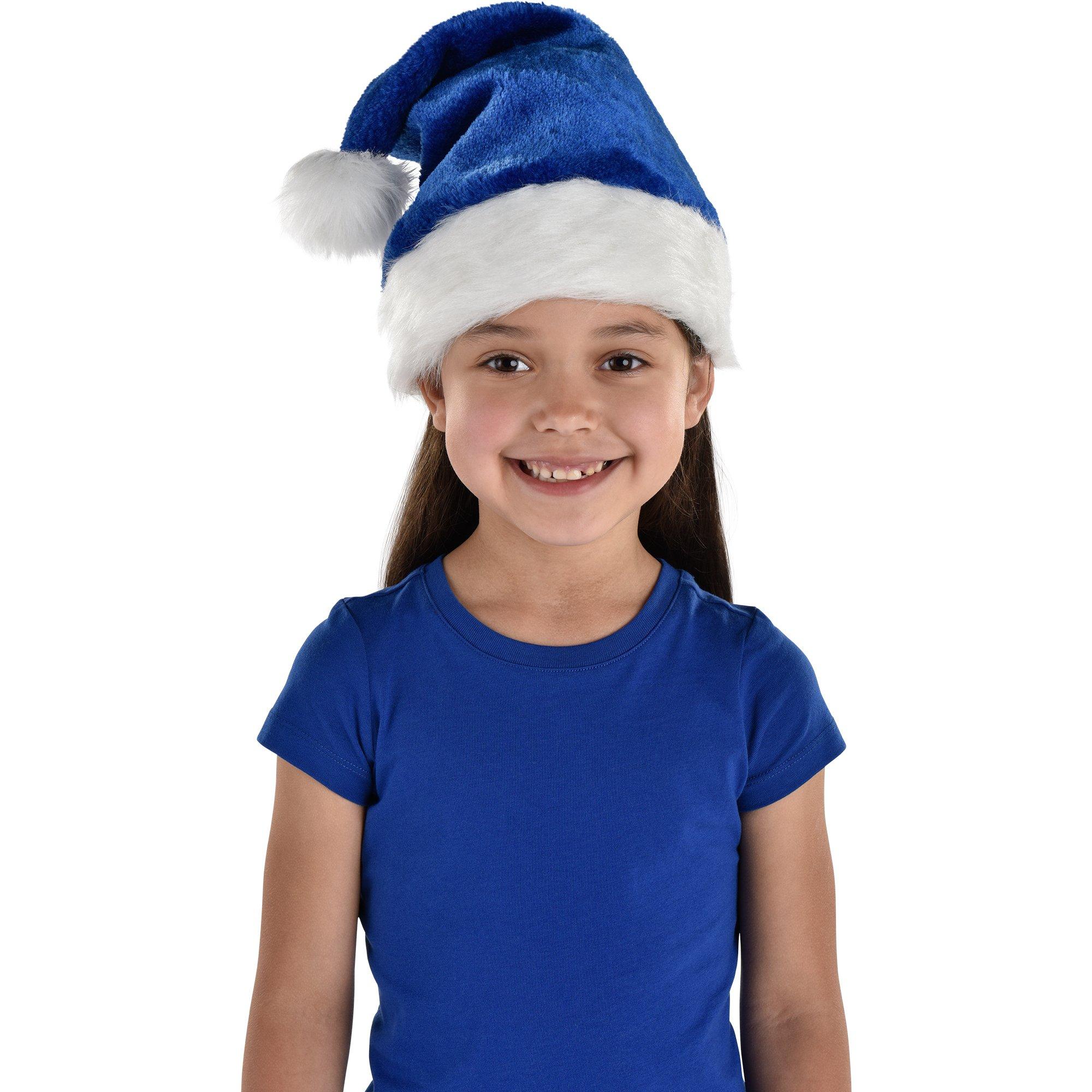 Pink and blue clearance santa hats