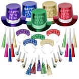 Kit for 100 - Colorful Opulent Affair New Year's Eve Party Kit, 200pc