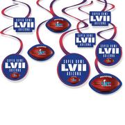 Super Bowl LVII Swirl Decorations, 12ct