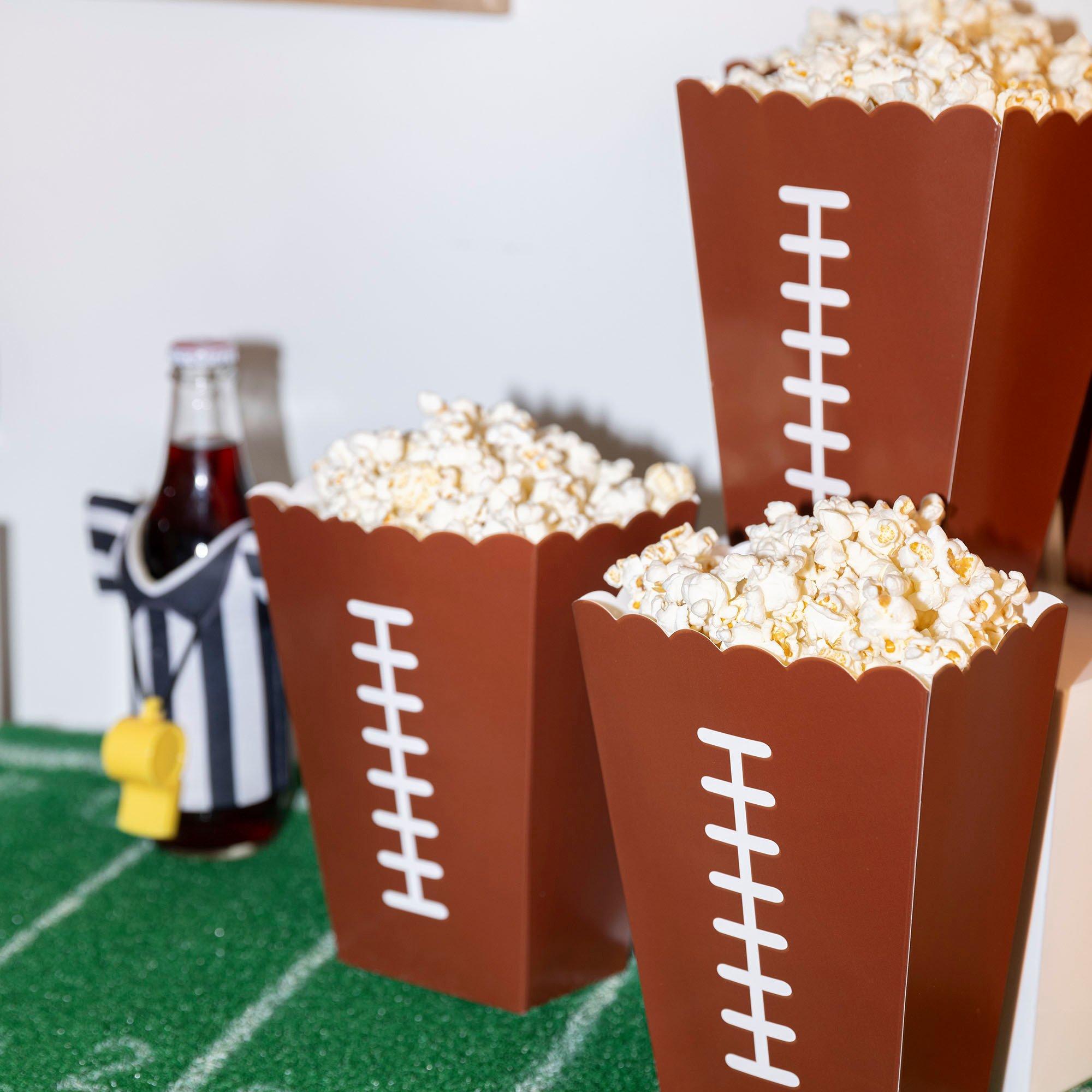 Football Popcorn Boxes 8ct