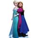 Anna & Elsa Frozen Life-Size Cardboard Cutout, 70in