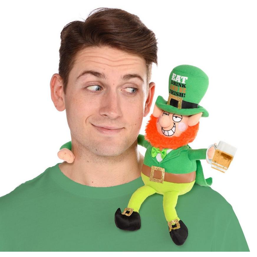 St. Patrick's Day Drinking Buddy Leprechaun Plush