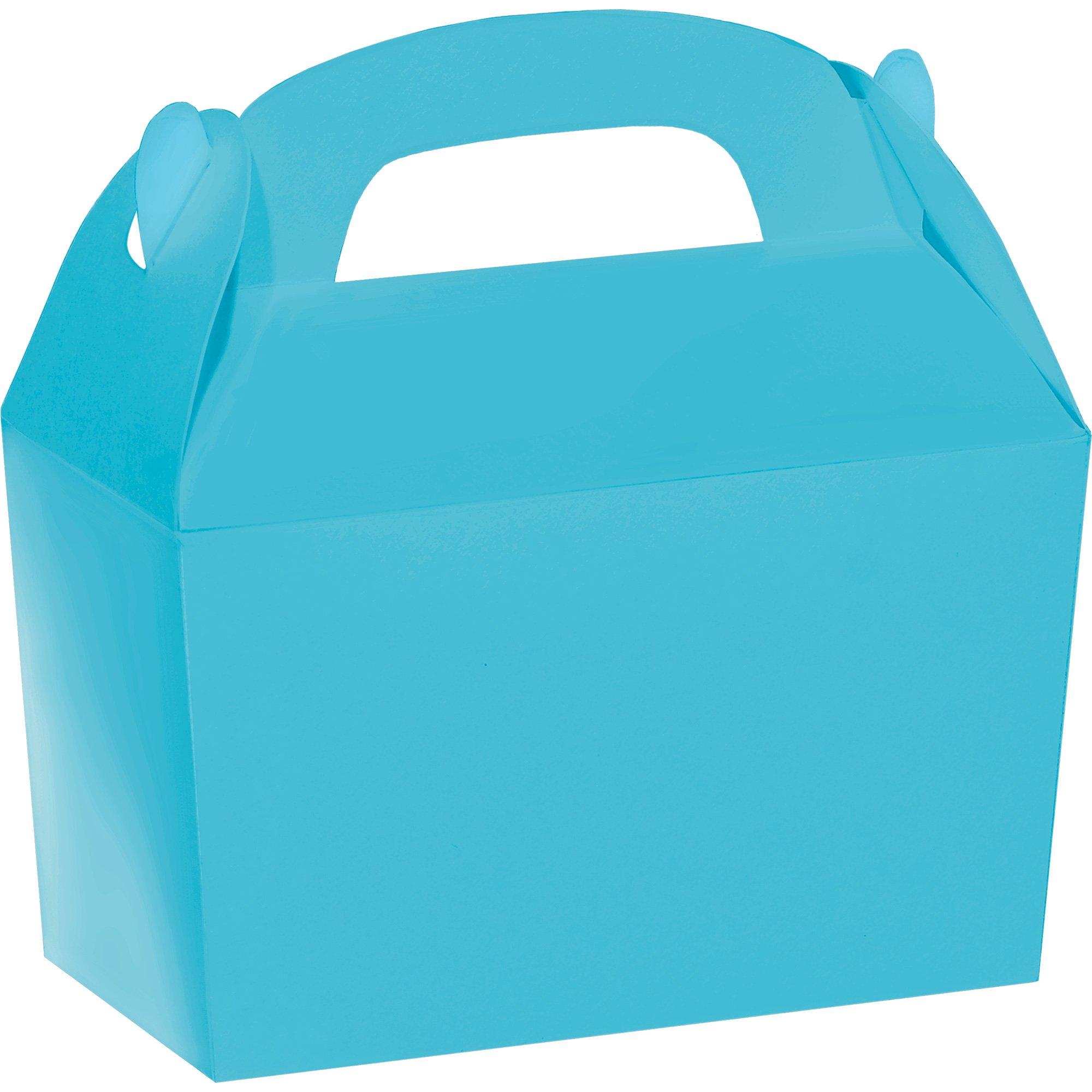Caribbean Blue Gable Box – Small Party Favor Box, 1 Count