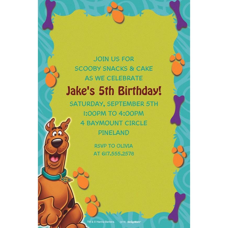 Custom Scooby-Doo Where Are You! Invitations