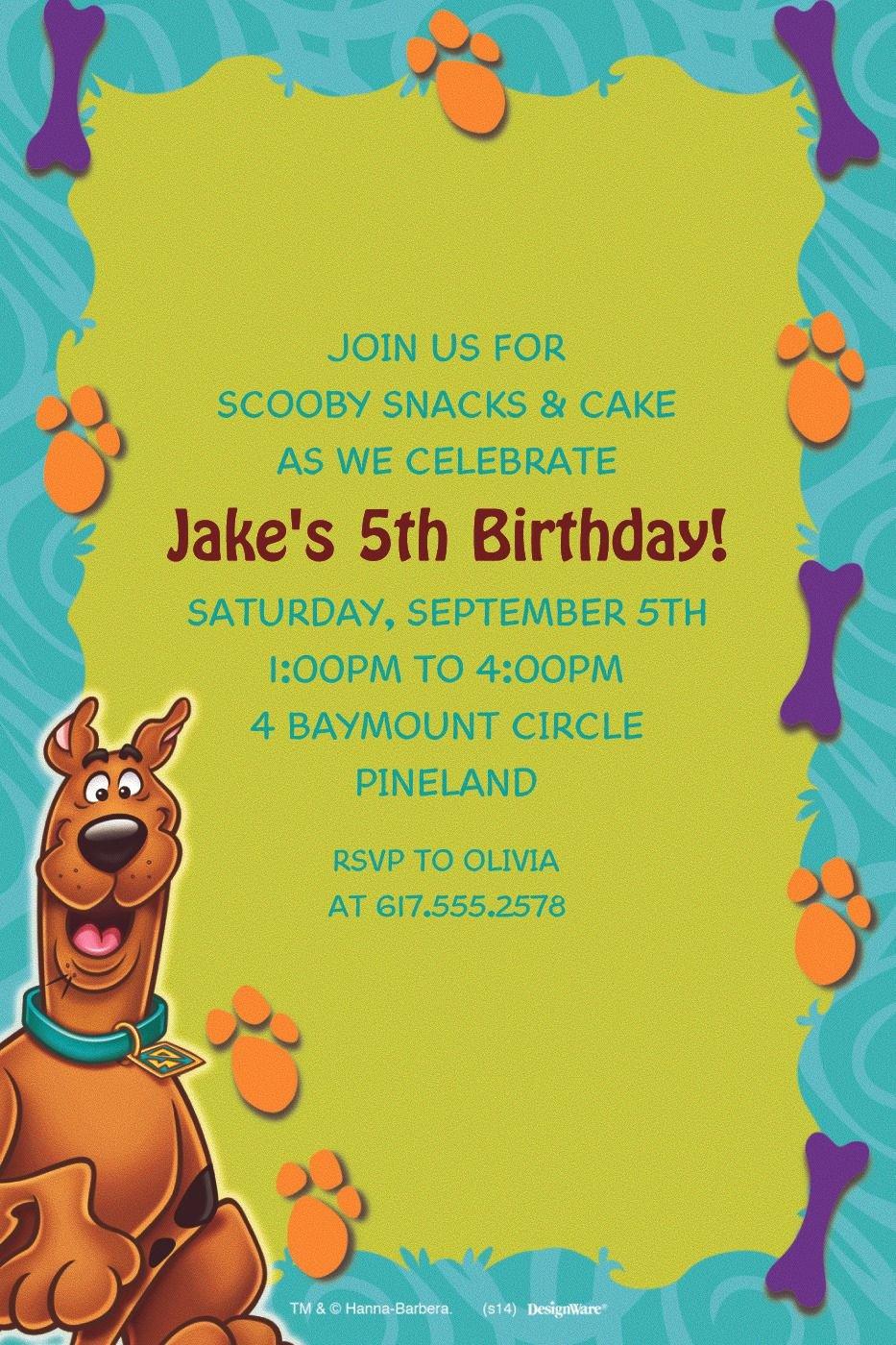 Custom Scooby-Doo Where Are You! Invitations