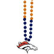Denver Broncos Pendant Bead Necklace