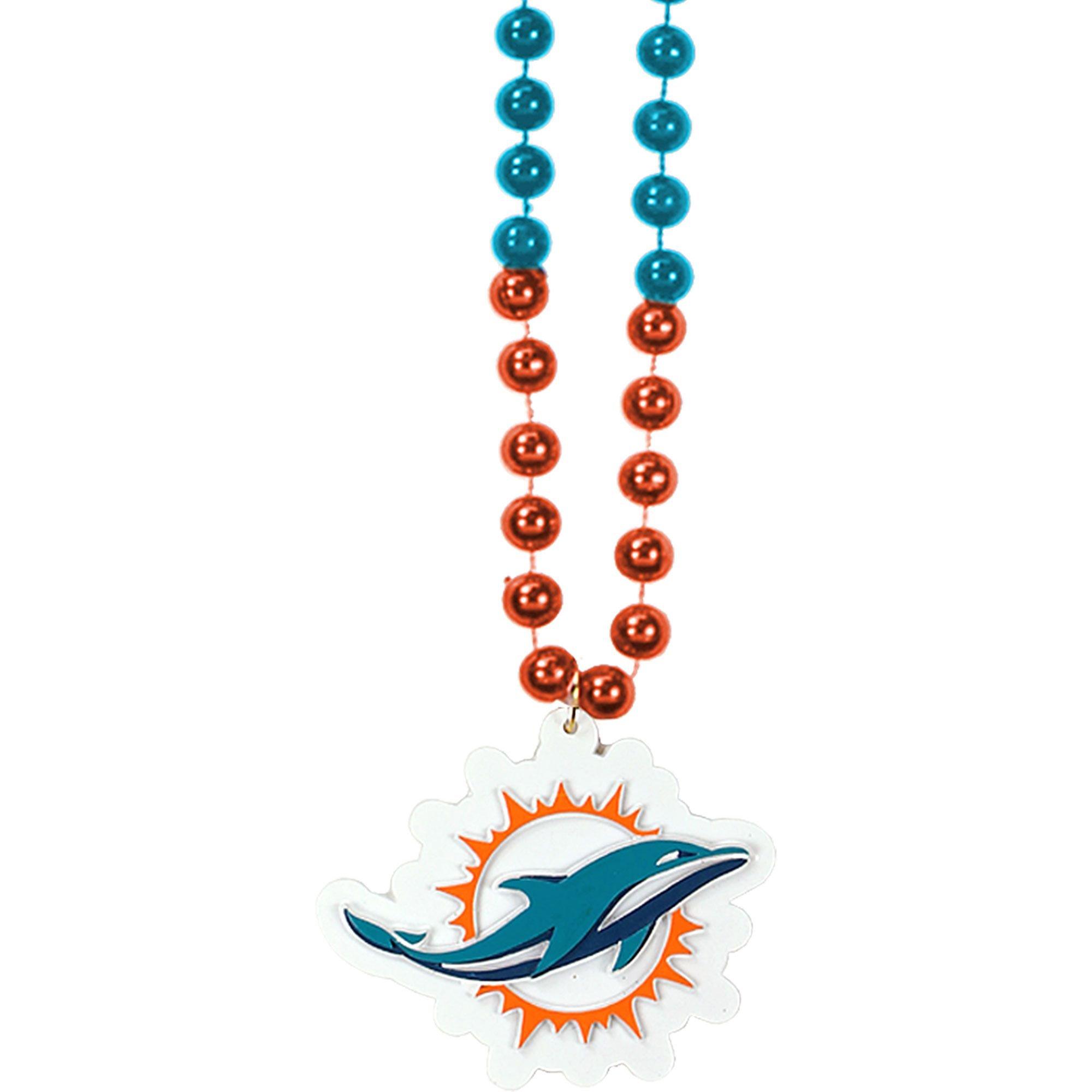 36 NFL Licensed Miami Dolphins Bead (Each) – Mardi Gras Spot