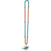 Miami Dolphins Pendant Bead Necklace