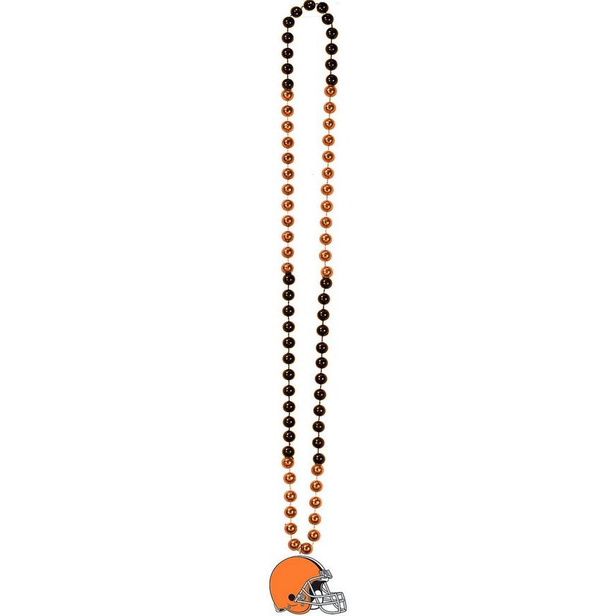 Cleveland Browns Pendant Bead Necklace
