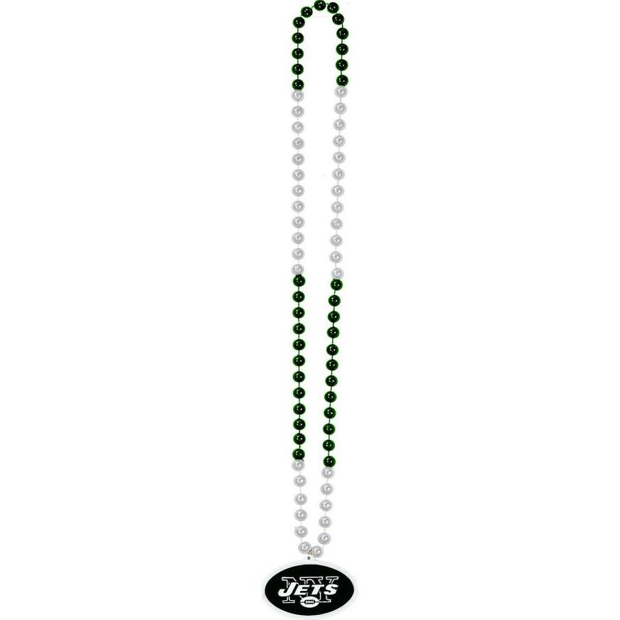 New York Jets Pendant Bead Necklace