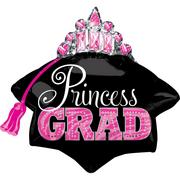 Princess Grad Tiara Graduation Balloon, 26in