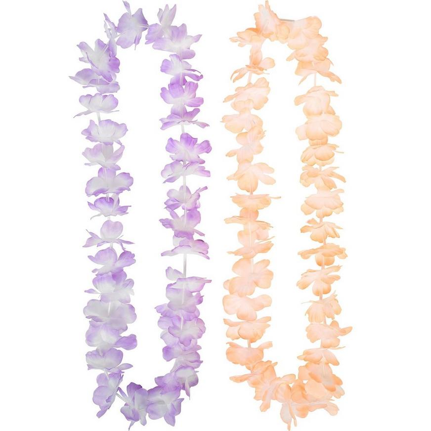 Pastel Flower Leis 6ct