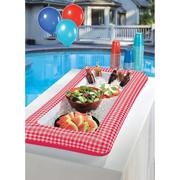 Picnic Party Red Gingham Inflatable Buffet Cooler
