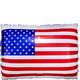 American Flag Foil Balloon, 24in x 20in