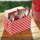 Picnic Party Red Gingham Paper Utensil Caddy
