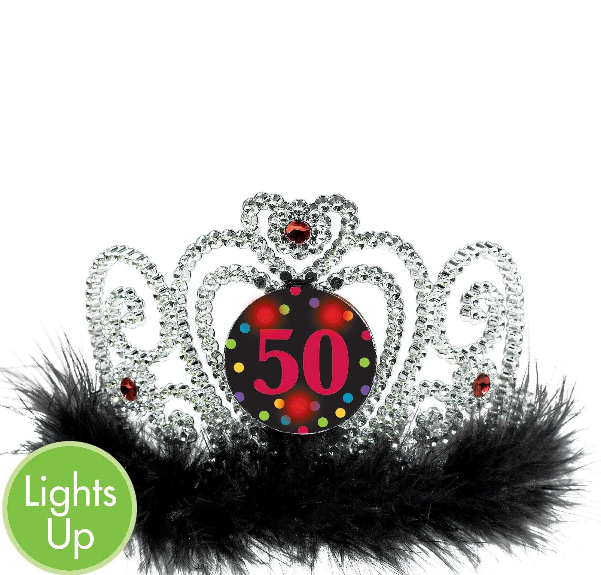Light-Up 50th Birthday Tiara