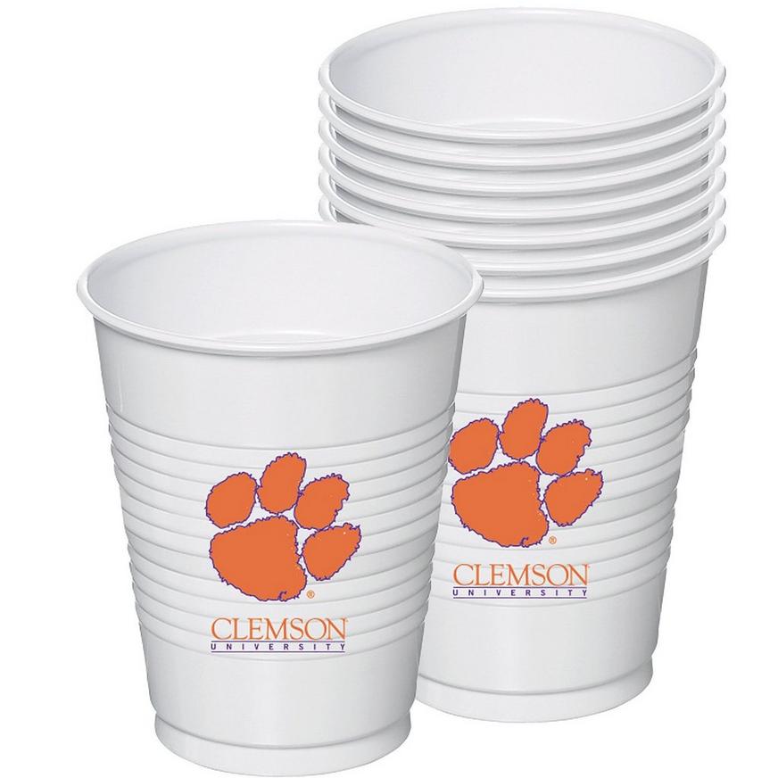 Clemson Tigers Plastic Cups 8ct