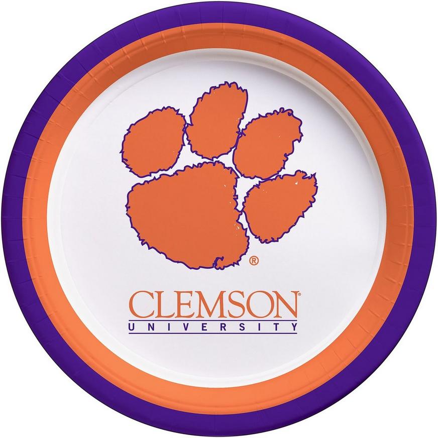 Clemson Tigers Lunch Plates 10ct