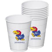 Kansas Jayhawks Plastic Cups 8ct