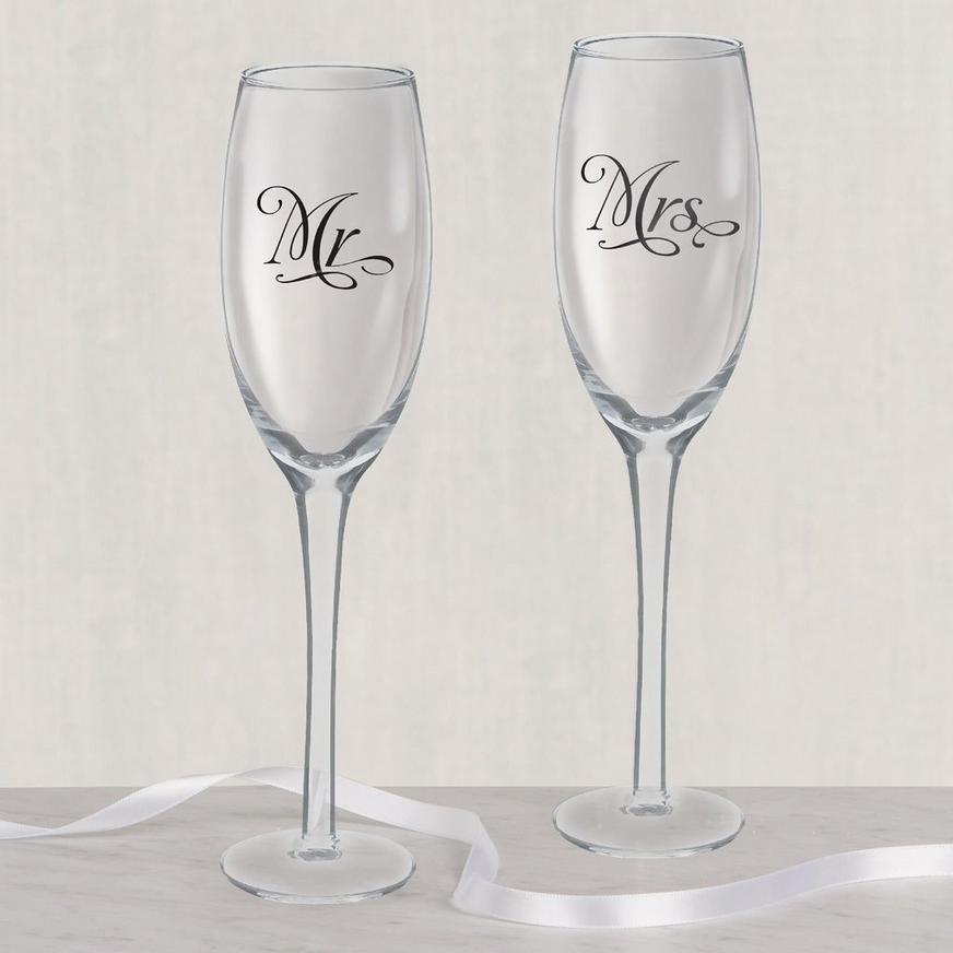 Mr. & Mrs. Wedding Toasting Glasses 2ct