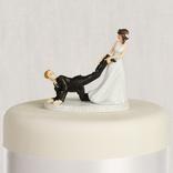 Leg Puller Bride & Groom Wedding Cake Topper