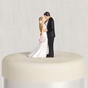 Blonde Bride & Groom Wedding Cake Topper