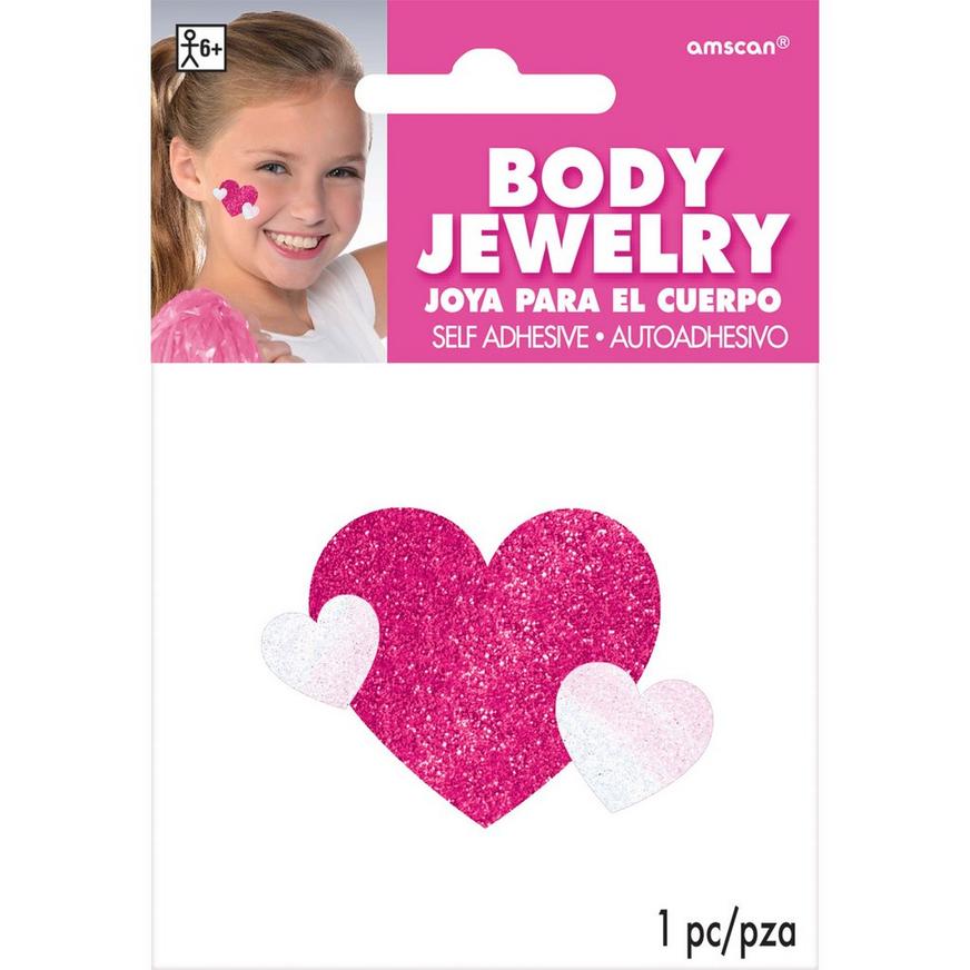 Pink Heart Body Jewelry