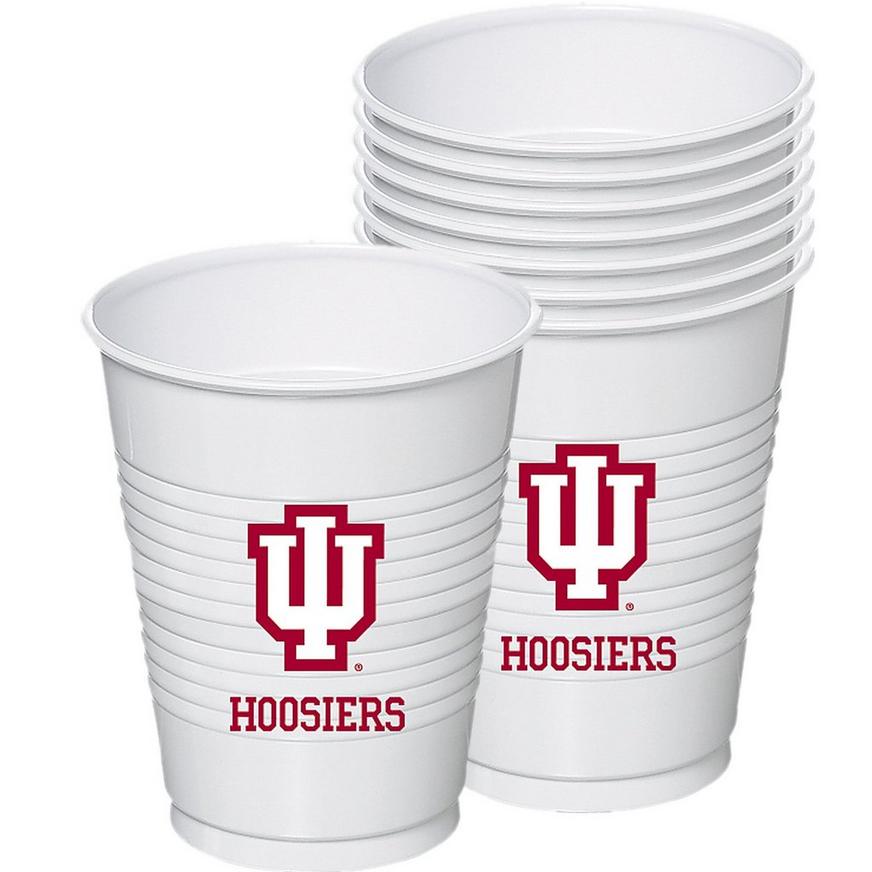Indiana Hoosiers Plastic Cups 8ct
