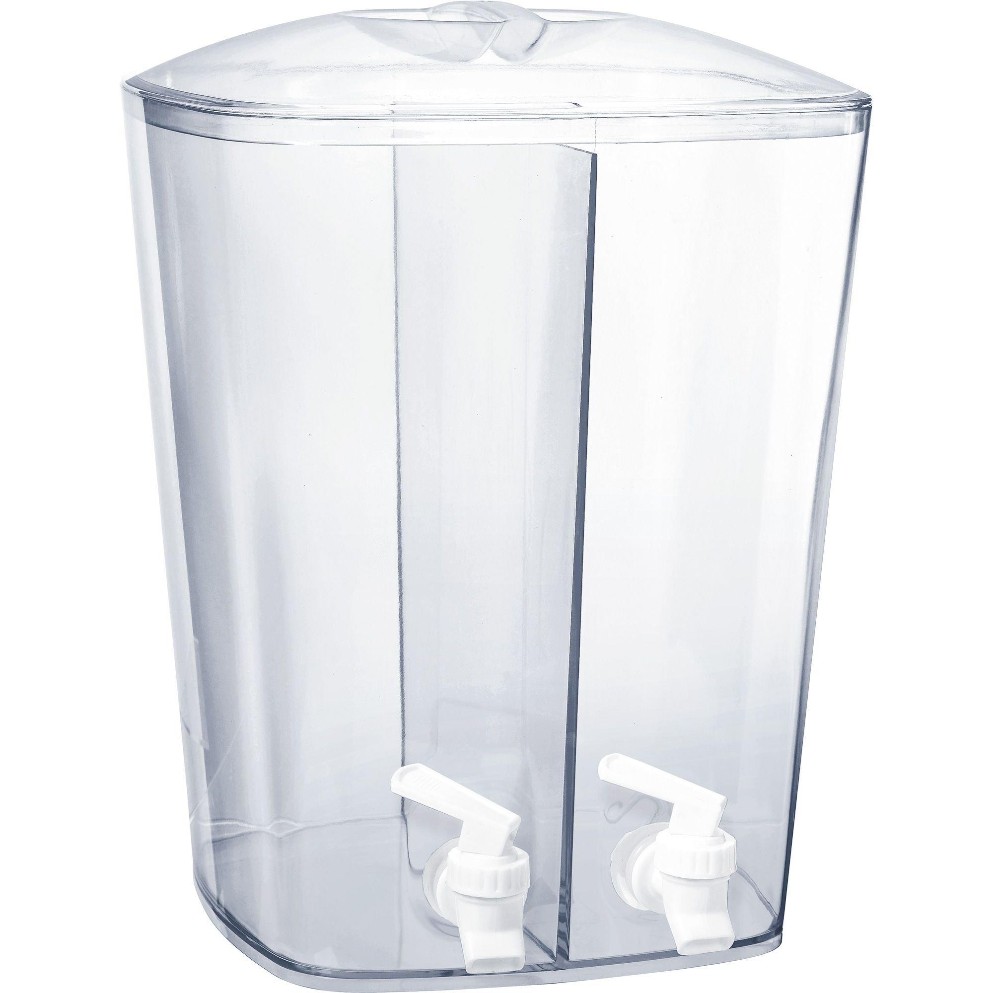 Clear Plastic Divided Drink Dispenser