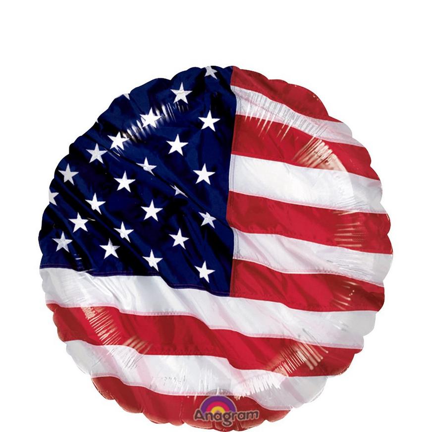 Patriotic Balloon, 17in