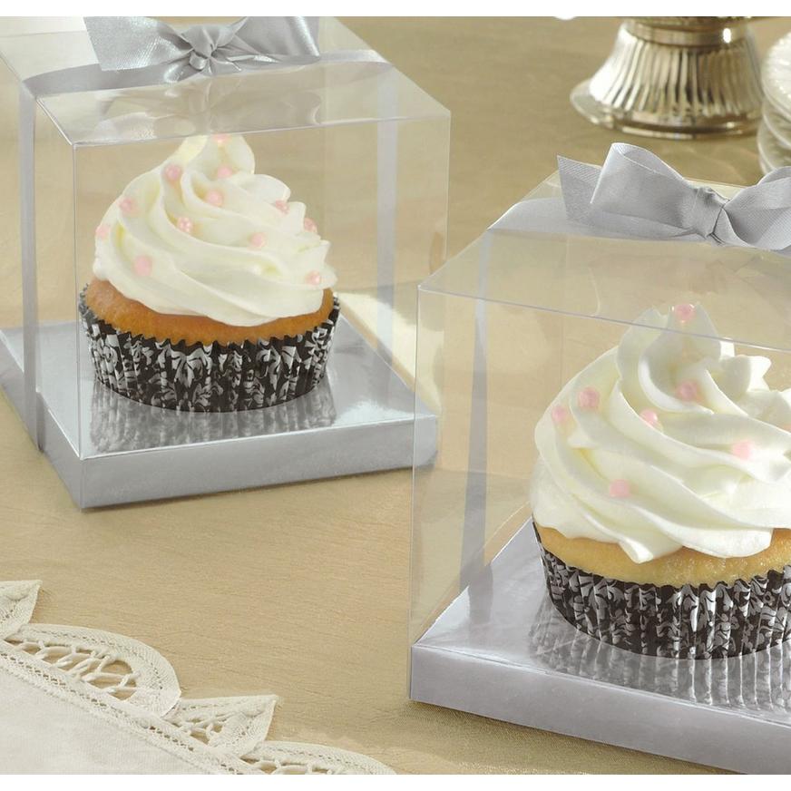 Large 1 piece Single Cupcake boxes and matching inserts ~Wedding & Party Favours 