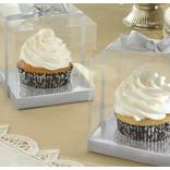 Silver Individual Cupcake Boxes