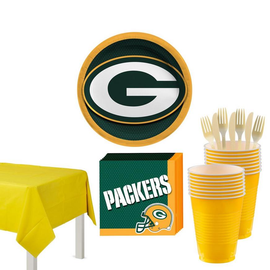 Super Green Bay Packers Party Kit for 18 Guests