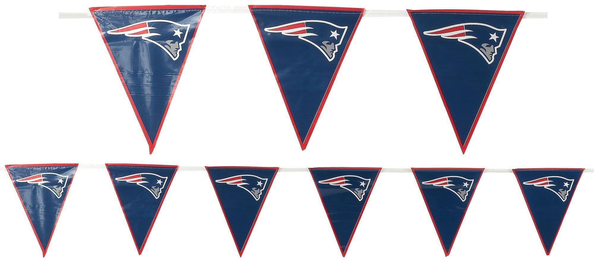 Trendware New England Patriots Paper Plate and Napkin Party Kit, Serves 16