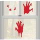Bloody Hands Gel Cling Decals 5ct - Asylum