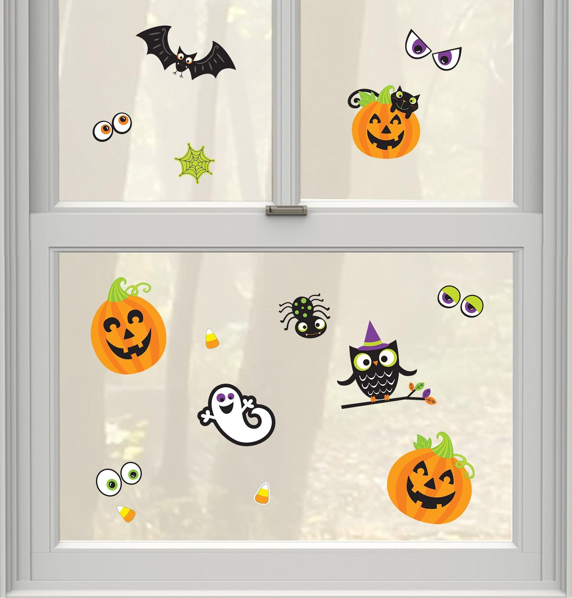 Friendly Halloween Cling Decals 15ct