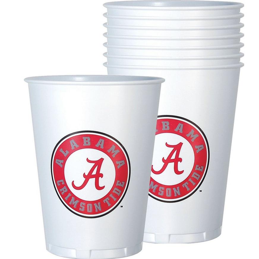 Alabama Crimson Tide Plastic Cups 8ct