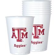 Texas A&M Aggies Plastic Cups 8ct