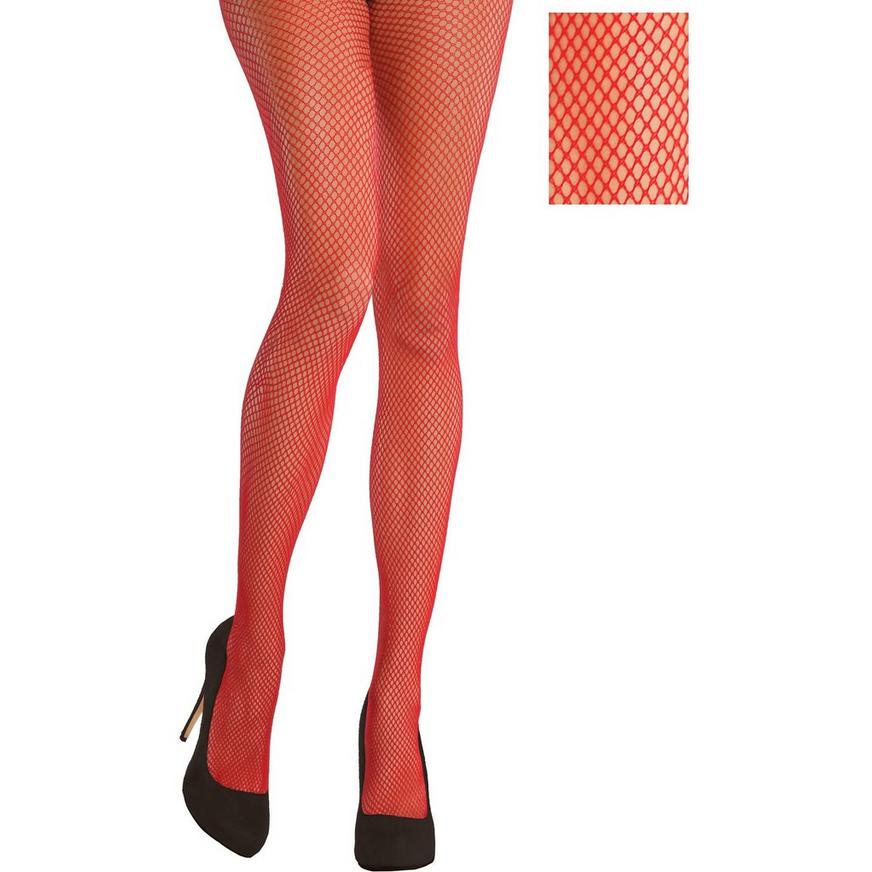 Red Fishnet Stockings