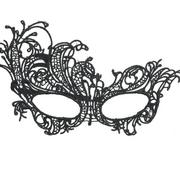 Black Lace Filigree Masquerade Mask