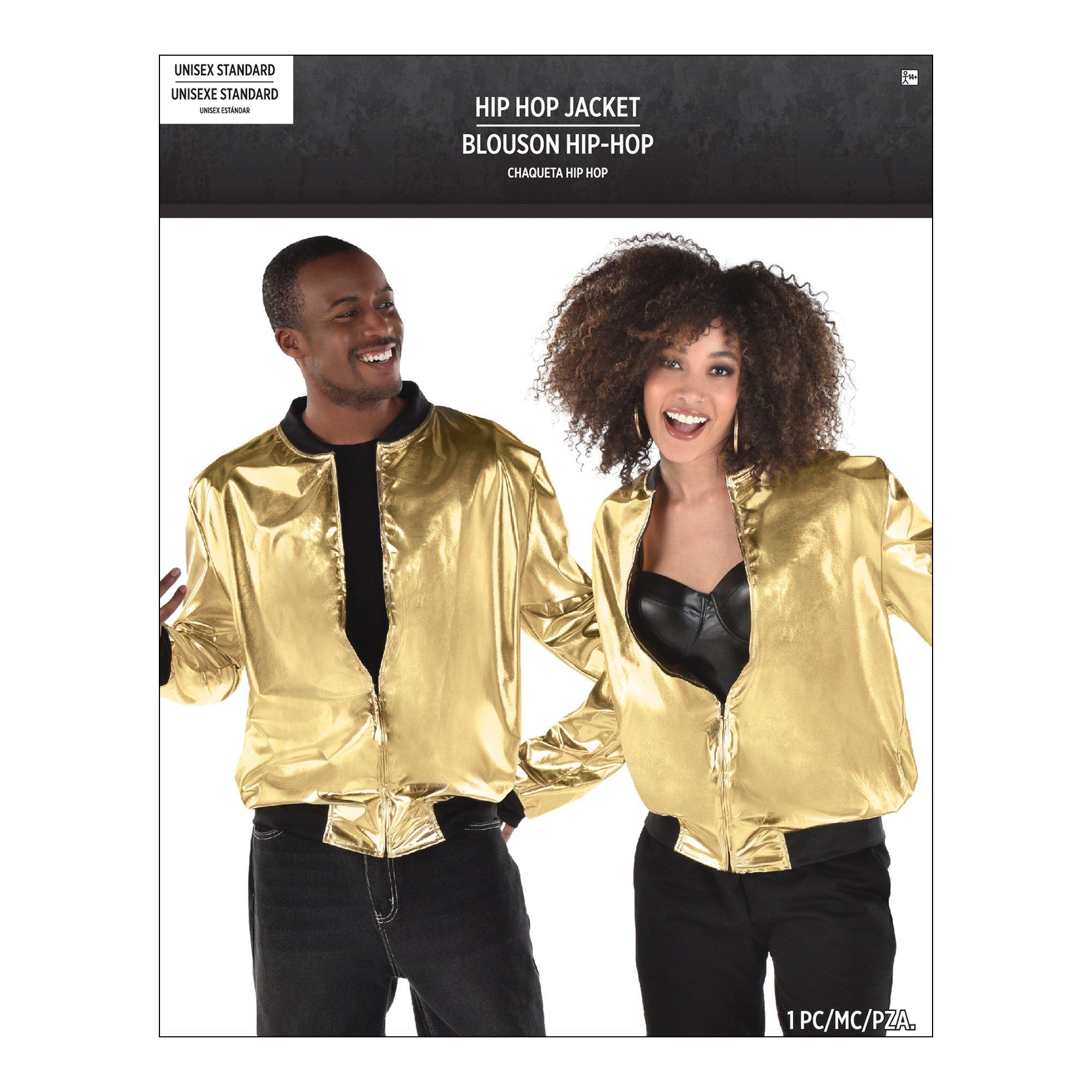 Gold Hip Hop Track Jacket