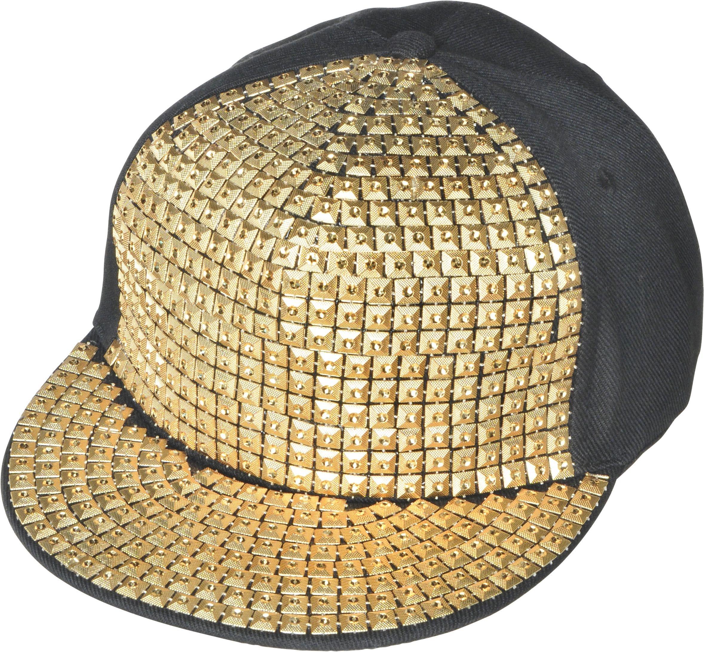 Gold Studded Hip Hop Hat