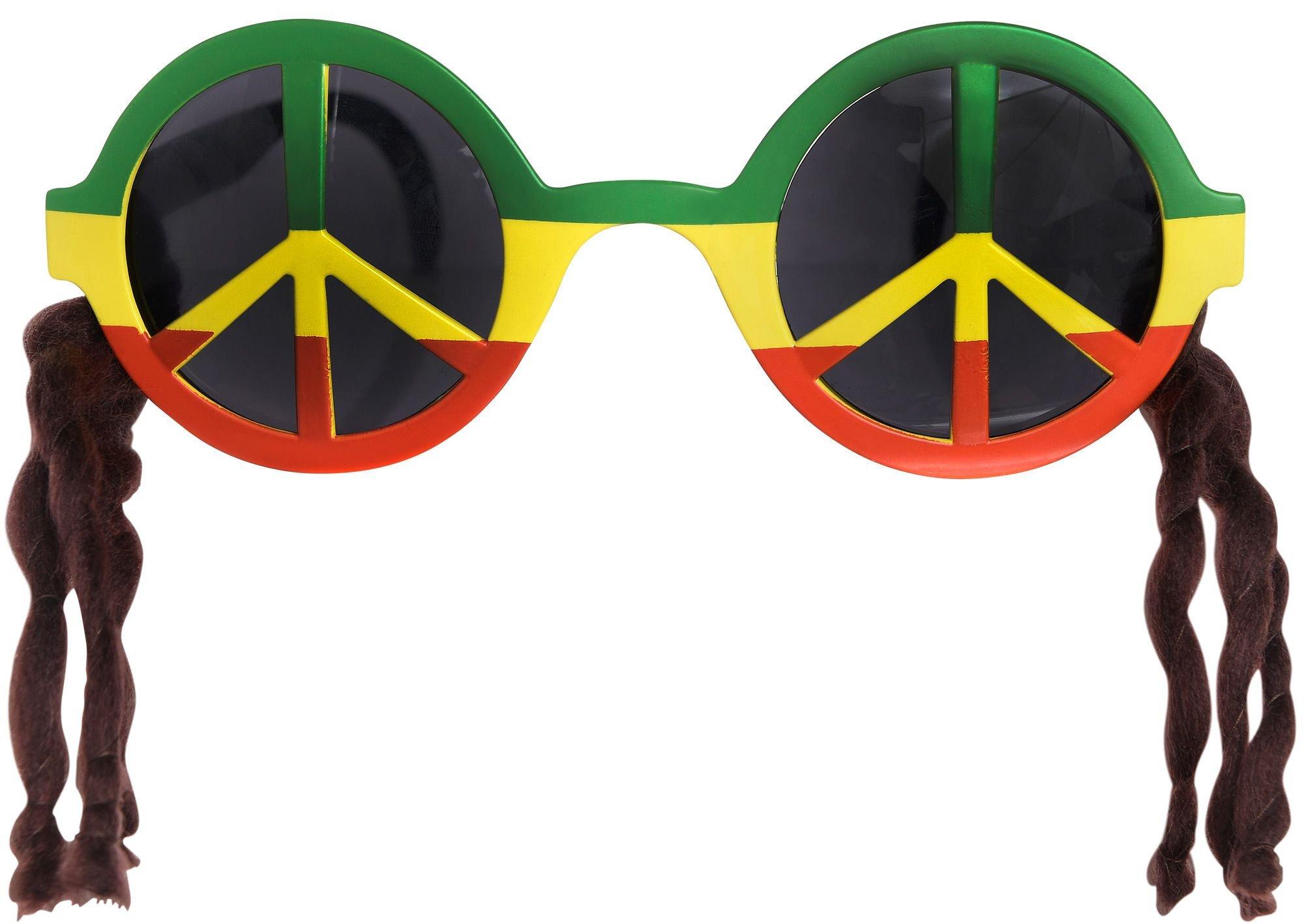 Peace Sign Rasta Sunglasses