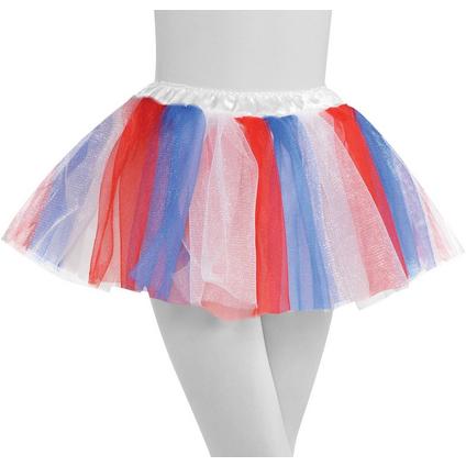 Child Red, White & Blue Tutu 10in | Party City