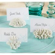 White Coral Place Card Holders
