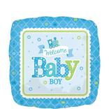 Boy Welcome Baby Balloon - Welcome Little One, 17in