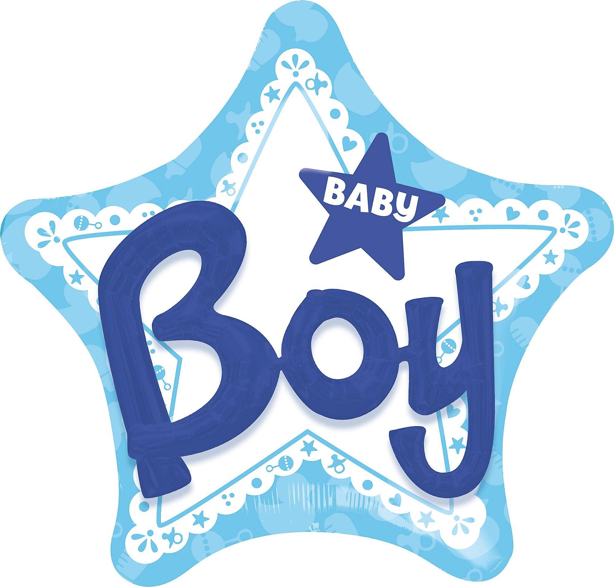 Boy Baby Shower Balloon - 3D Celebrate 32in