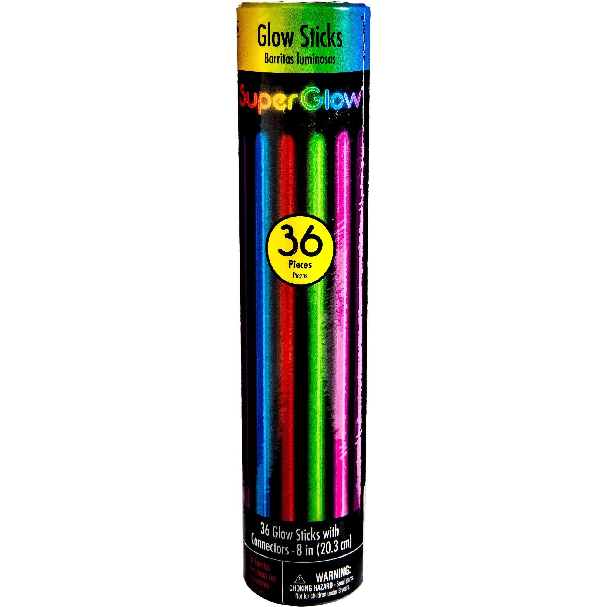 Unique® Party Glow® Assorted Glowsticks, 36ct.