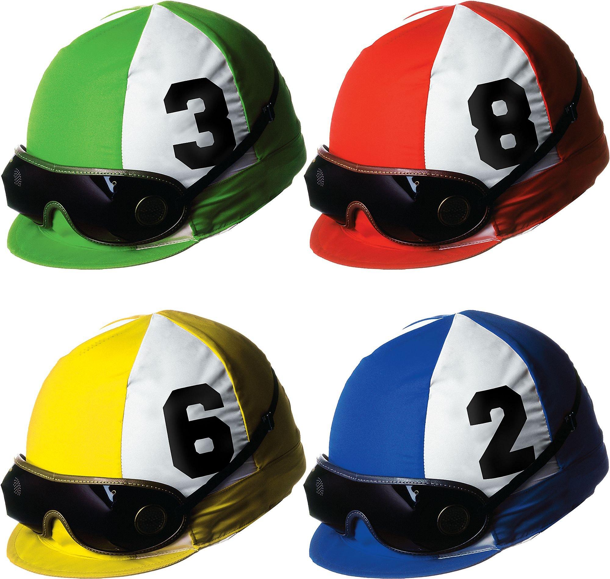 Jockey Helmet Cutouts 4ct - Horse Racing