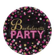 Metallic Bachelorette Party Dessert Plates 8ct - Sassy Bride